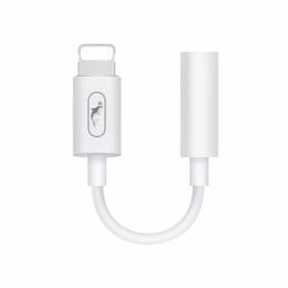 Адаптер AUX SkyDolphin AU02 Lightning to 3.5mm Jack white