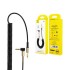 Кабел AUX SkyDolphin SR08 Spring Wire 3.5mm/1m black