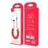 Кабел AUX SkyDolphin SR08 Spring Wire 3.5mm/1m red