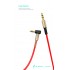 Кабел AUX SkyDolphin SR08 Spring Wire 3.5mm/1m red