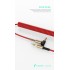 Кабел AUX SkyDolphin SR08 Spring Wire 3.5mm/1m red