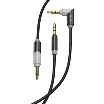 Кабел AUX SkyDolphin SR09 Rotate Aluminium connector 3.5mm/1m grey