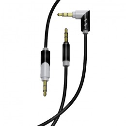 Кабел AUX SkyDolphin SR09 Rotate Aluminium connector 3.5mm/1m black