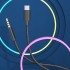 Кабел AUX SkyDolphin SR12 Braided Wire Type-C to 3.5mm/1m black