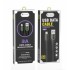Кабел USB SkyDolphin S01L Metal Braided Fast Lightning 3A/1m Dark Green