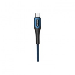 Кабел USB SkyDolphin S01T Metal Braided Fast Type-C 3A/1m Dark Blue