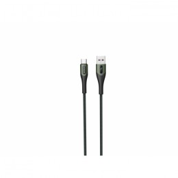 Кабел USB SkyDolphin S01T Metal Braided Fast Type-C 3A/1m Black