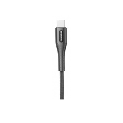 Кабел USB SkyDolphin S01V Metal Braided Fast Micro USB 3A/1m Black