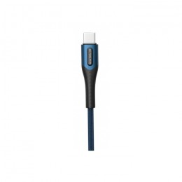 Кабел USB SkyDolphin S01V Metal Braided Fast Micro USB 3A/1m Dark Blue