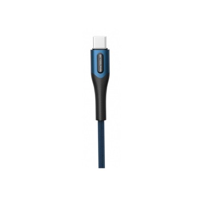 Кабел USB SkyDolphin S01V Metal Braided Fast Micro USB 3A/1m Dark Blue