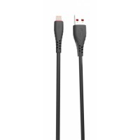 Кабел USB SkyDolphin S02L Fast Charging Lightning 3A/1m Black