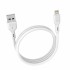 Кабел USB SkyDolphin S03L Frost Line Lightning 3A/1m white