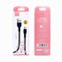 Кабел USB SkyDolphin S03L Frost Line Lightning 3A/1m black