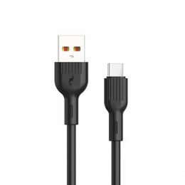 Кабел USB SkyDolphin S03T Frost Line Type-C 3A/1m black