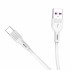 Кабел USB SkyDolphin S03T Frost Line Type-C 3A/1m white