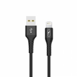 Кабел USB SkyDolphin S05L TPE Frost line Lightning 3A/1m black