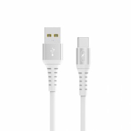 Кабел USB SkyDolphin S05T TPE Frost line Type-C 3A/1m white