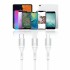 Кабел USB SkyDolphin S06V LED Smart Power Micro USB 3A/1m white