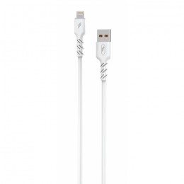Кабел USB SkyDolphin S07L TPE High Elastic Line Lightning 2.4A/1m white