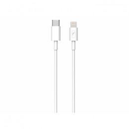 Кабел USB SkyDolphin S12L Frost Line Lightning to Type-C 2.4A/1m white
