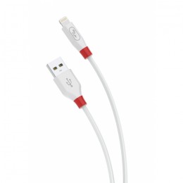 Кабел USB SkyDolphin S18L PVC Lightning 2.4A/1m white