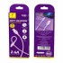Кабел USB SkyDolphin S22L Soft Silicone Lightning 2.4A/1m violet
