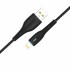 Кабел USB SkyDolphin S48L LED Lightning 3A/1m black
