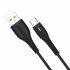 Кабел USB SkyDolphin S48T LED Type-C 3A/1m black