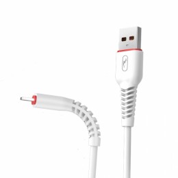 Кабел USB SkyDolphin S54T Soft Type-C 2.4A/1m white