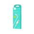 Кабел USB SkyDolphin S54V Soft Micro USB 2.4A/1m white