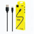 Кабел USB SkyDolphin S55V Neylon Micro USB 2.4A/1m black