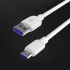 Кабел USB SkyDolphin S56T Super Fast TPE Type-C 5A/1m white