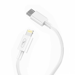 Кабел USB SkyDolphin S57L PD 18W Type-C to Lightning 3A/1m white