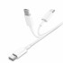 Кабел USB SkyDolphin S57T PD 18W Type-C to Type C 3A/1m white