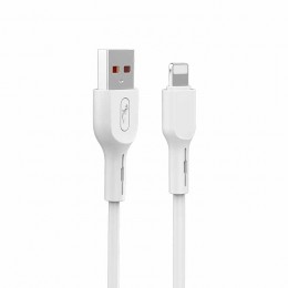 Кабел USB SkyDolphin S58L Lightning 2.4A/1m white