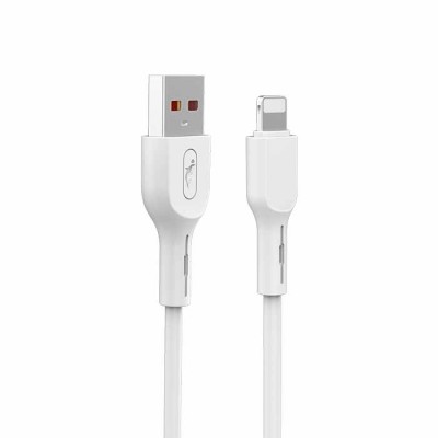 Кабел USB SkyDolphin S58L Lightning 2.4A/1m white