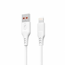 Кабел USB SkyDolphin S61L Lightning 2.4A/1m white