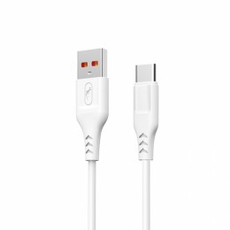 Кабел USB SkyDolphin S61T Type-C 2.4A/1m white