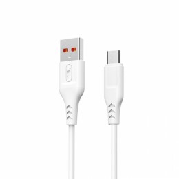Кабел USB SkyDolphin S61VB Micro USB 2.4A/2m white