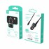 Зарядно устройство за кола SkyDolphin SZ02L Aluminium 2USB/2.4A c кабел Lightning black