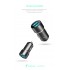 Зарядно устройство за кола SkyDolphin SZ02V Aluminium 2USB/2.4A c кабел Micro USB black