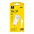 Зарядно устройство за кола SkyDolphin SZ08L 2USB/2.4A c кабел Lightning white