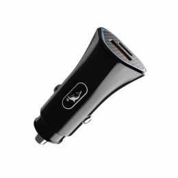 Зарядно устройство за кола SkyDolphin SZ16L PD+QC3.0 3.1A/18W c кабел Lightning black