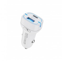 Зарядно устройство за кола SkyDolphin SZ19 PD 20W + QC3.0 20W white