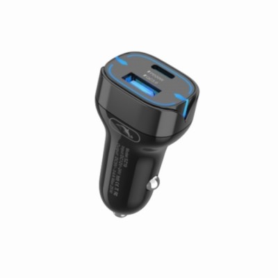 Зарядно устройство за кола SkyDolphin SZ19 PD 20W + QC3.0 20W black