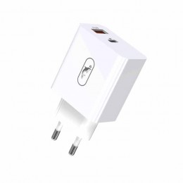 Мрежово зарядно устройство SkyDolphin SC02 PD+QC3.0 48W white