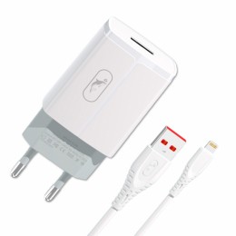 Мрежово зарядно устройство SkyDolphin SC06L 1USB/2.4A/12W c кабел Lightning white