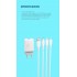 Мрежово зарядно устройство SkyDolphin SC06T 1USB/2.4A/12W c кабел Type-C white
