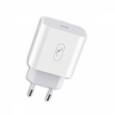 Мрежово зарядно устройство SkyDolphin SC18E PD2.0 1USB-C/3A/18W white