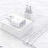 Мрежово зарядно устройство SkyDolphin SC18EL PD2.0 1USB-C/3A/18W c кабел Type-C to Lightning white